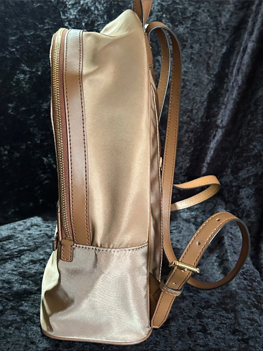 Michael Kors Kenly Dark Khaki Nylon LG Backpack
